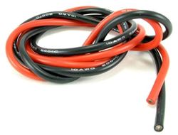 Kabel silikonowy 10AWG Czerwony