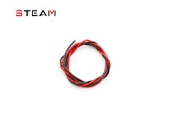 Steam Sylikonowy kabel 22AWG Czarny i Czerwony